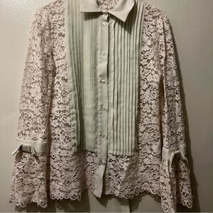 Moda Vivendi White Lace Blouse